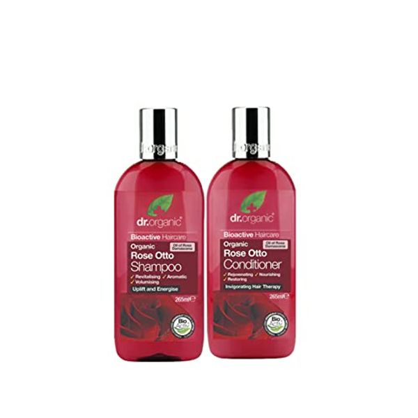Dr Organic Rose Otto Shampoo & Conditioner Duo - VEGAN