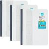 5x5 Grid Composition Poly Graph Ruled PLASTIC Book Quad 80 Sheets P+G (3 Pack)