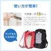 Ice School Backpack for Back, Cool Pad, Cold Feeling, Heatstroke Prevention, Cooling and Repeated Backpack (Clear, M Size)