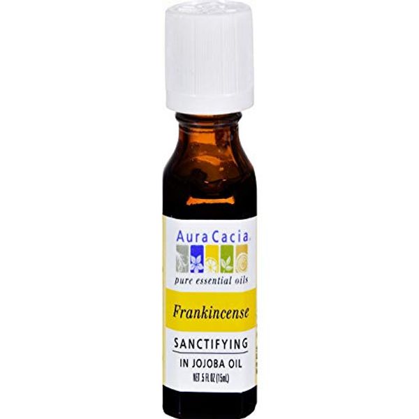 Aura Cacia Precious Essential Frankincense Jojoba, 0.5 Ounces