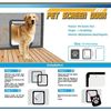 Small Pet Magnetic Flap Screen Door Cat Dog Puppy Lockable Gate Frame for Screen