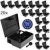 20 x Mausefalle Mäuse Maus Garten Köder Box Koederbox Köderbox Köderstation für Mäusegift Maeuse Mäuseköderbox Gift Koeder Wühlmaus Vertreiben Schlüssel Petigi