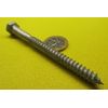Galvanized Hex Head Lag Screw 5/16" Threads x 4.0" Length, 50 pcs