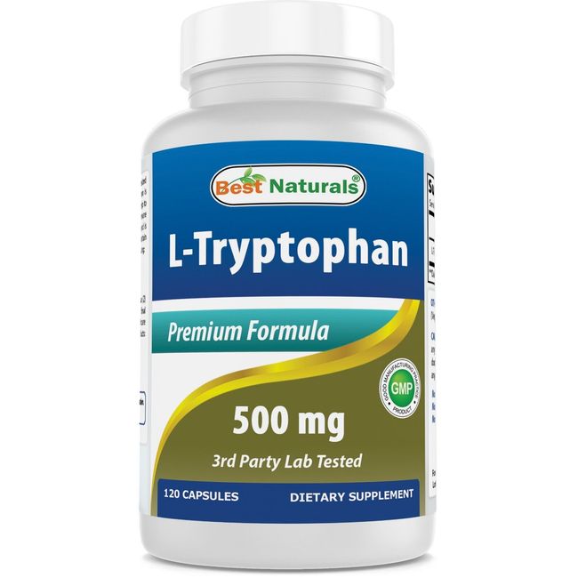 Best Naturals L-Tryptophan 500 mg 120 Capsules