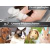 Fur scissors, paw scissors, bent, dogs hair, with micro-serration, 11,5 cm