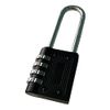 Padlock Long Shackle 4 Digit Combination Lock Security Home - Black