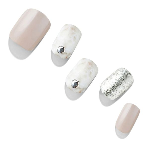 Dashing Diva Magic Press MJP123 Gel Nail Stickers, Artificial Nails, Color Gel, Design, For Hands, Color: Love More, Shape: Square, Standard