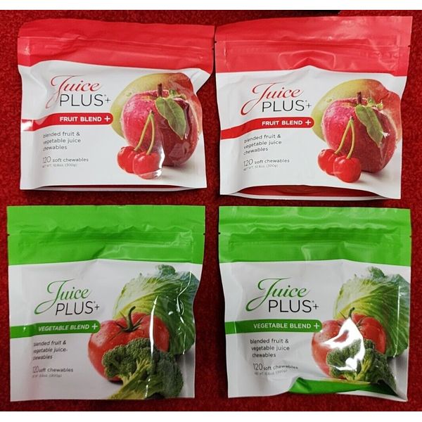 Juice Plus 480 Soft Chewables Gummies Blended Fruit Vegetable New Sealed