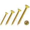 Chipboard Screws Full Thread Galvanised Yellow Torx TX (200, 4.5 x 60 mm)