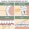 Isshah Bamboo Interdental Brushes, Between Teeth Cleaner Deep Clean Brush, 40 Count, Size 2, Small Gaps
