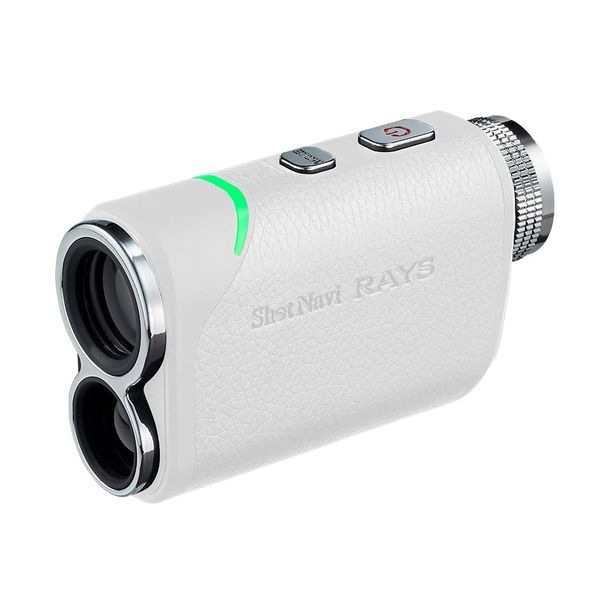 Shot Navi Laser Distance Measuring Device (White) Laser Sniper RAYS (White) 1600y Measurement, High Speed 0.2 Second Measurement, Lightweight, 6x Zoom, Height Differential, Rechargeable, Laser