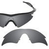 Revant Replacement Lenses Compatible With Oakley M Frame Sweep, Polarized, Black Chrome MirrorShield