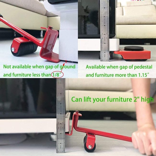 Heavy Duty Furniture Lifter Tool 4 Furniture Movers with Lifter