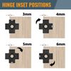 POWERTEC 71847 Concealed Hinge Jig for Cabinet Door Mounting and Installation
