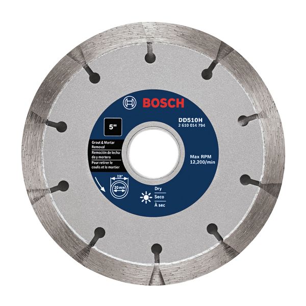 BOSCH DD510H 5-Inch Premium Sandwich Tuckpointing Diamond Blade,Grey