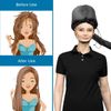 Upgraded Hair Dryer Bonnet Attachment, Adjustable Bonnet Hood Hair Dryer Hat for Hand Held Hair Dryer, Hooded Hair Dryer Cap with Stretchable Grip and Extended Hose Length for Hair Care (Black)