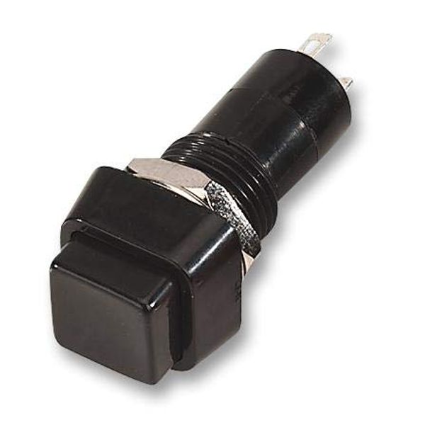 Switch, SPST, Latching, Black, Pushbutton Switches, Push Buttons, Qty X 1 | R13-23B-05-BB