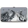 Buckle-Down Women's Wallet, Black/White, 7" x 4"