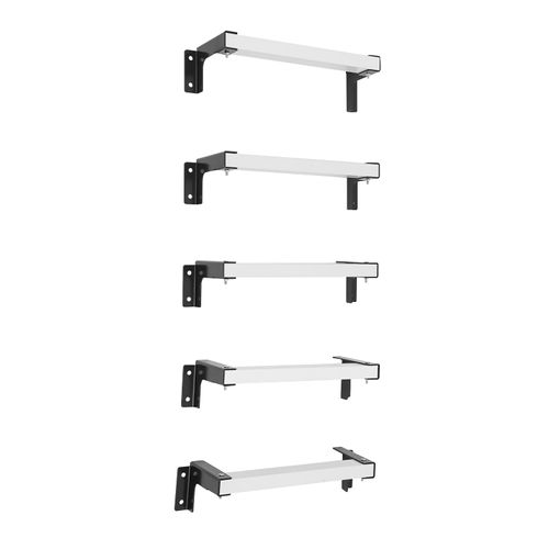 Window Well Egress Ladder Set Wall Mounted, 5 Rung Adjustable Fire Emergency Escape Ladder for Homes Basements - 600lbs Capacity Heavy-Duty Carbon Steel