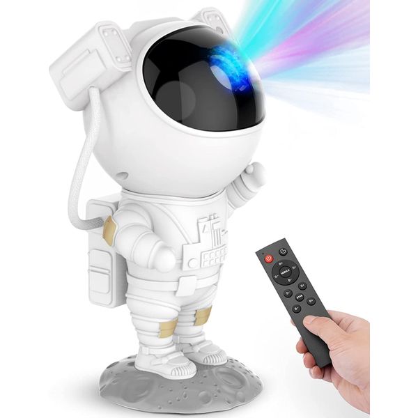 Star Projector Galaxy Night Light - Astronaut Space Projector, Starry Nebula Ceiling LED Lamp with Timer and Remote, Kids Room Decor Aesthetic, for Christmas, Birthdays, Valentine's Day