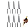 6Pcs Pyrography Wire Tips Wood Burning Ball Tips Wood Burning Pyrographic Tip Kit for Pyrography Machine,1.5mm/2mm/2.5mm