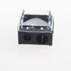 FRCOLOR Eyebrow Pencil Sharpener Makeup Pencil Sharpener for Eyebrow Lip Liner Eyeliner Double Hole Sharpener Durable Eyebrow Tool Cosmetic Pencil Sharpener Eco-Friendly (Black