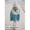 Kids Beanie & Scarf Bundle (NO POM): Purple