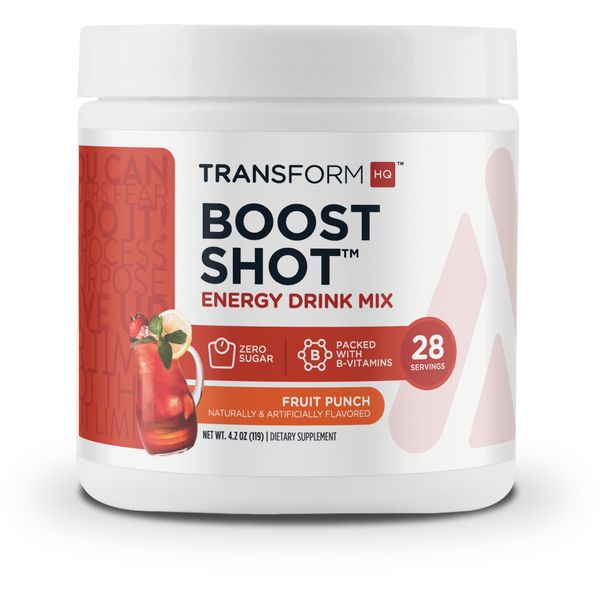 TransformHQ Everyday Boost Shot 28 Servings (Fruit Punch) - Non-GMO, Gluten-Free