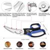 Heavy Duty Kitchen Shears with Unique Curve Blade, Multi-purpose Scissors