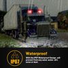 24V LED Strobe Beacon Light Emergency Lamp Flashing Warning Light Waterproof Universal Red