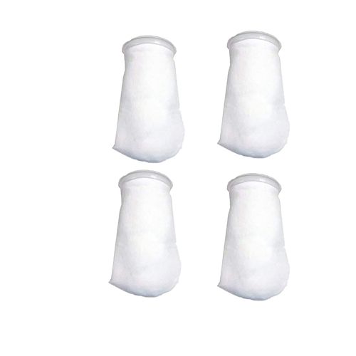 Vokowin 4pcs 200 Micron Aquarium Filter SocksFish Tank Marine Sump Felt Pre Filter Socks Filter Bags, liquid Fabric Filter Bag (K27-4)