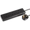 PRO ELEC - Extension Lead, 3 Socket, 5 Metres (Black)