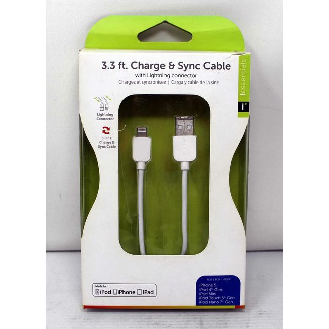 iEssential 3.3ft Charge & Sync cable with Lightning connector