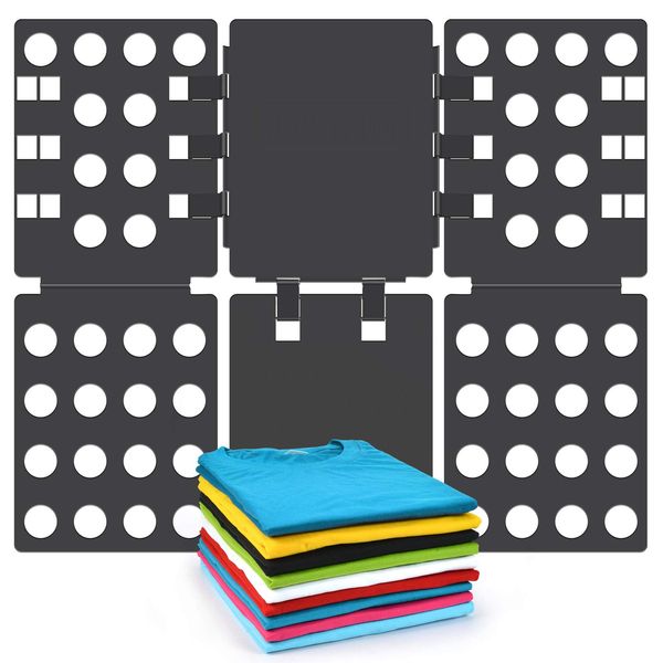 BoxLegend T Shirt Klappbrett Shirt Kleiderordner Wäsche Organizer Einfach und schnell zu Falten,Schwarz
