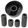 SPARES2GO Universal Gas Fire Trouser Press & Storage Heater Black Control Knobs (Pack of 6)
