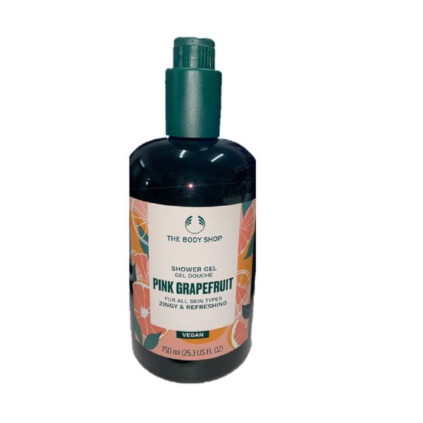 The Body Shop Pink Grapefruit Shower Gel Fruit refreshing Large Pump Bottle Vegan 750ml