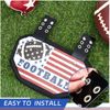 Silver Chicago Screws for Football Backplate Includes Fasteners Washers 8 Sets