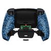 eXtremeRate Textrued Blue Back Paddles Programable Rise 2.0 Remap Kit for ps5 Controller BDM-010 BDM-020, Upgrade Board & Redesigned Back Shell & Back Buttons Set - Without Controller
