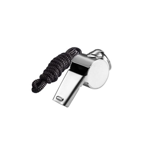 Jaimela Stainless Steel Whistle, Whistle with Removable Buckle Lanyard, Crisp Sound Whistles for Trainers, Referees
