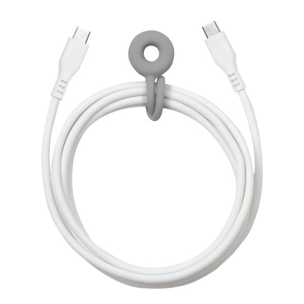 Sonic UL-7057-W USB Cable, U Trimmel TypeCtoC Silicone, 6.6 ft (2 m), White