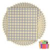 1,980 x Silver Sticky Dots - 13mm - Round Colour Coding Dot Stickers - 15 Sheets