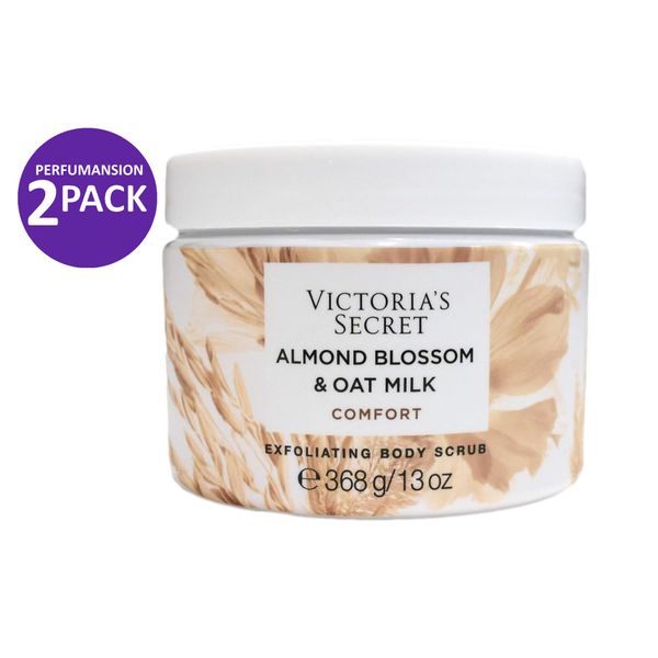 2 Victoria's Secret Almond Blossom & Oat Milk Body Scrub 13 oz 368 g BRAND NEW