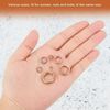 sourcing map 20 Pcs Spring Lock Washer, M8 Split Lock Washer Assortment Copper Lock Washers for Screws Bolts Nuts