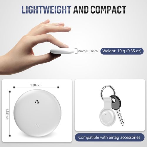 Android Air Tags Smart Bluetooth Tracker with Google Find Hub, 2025 Smart Tag Key Finder GPS Item Locator for Keys, Bags, Luggage,Pets, Wallet, IP67 Waterproof, Replaceable Battery
