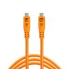 Tether Tools TetherPro Optima 10G USB Exclusive Data Transfer, 6’ (1.8M) Straight to Straight Cable - Orange