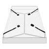 ZJZFL Black Length Adjustable Easy to Clean Durable and Comfortable