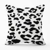 Warren Reed - Designer Black Leopard Print Cushions 60cm x 60cm