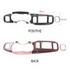 6Pcs Dash Console Gear Shift Box Air Vent Panel Cover Trim for Dodge Charger 15+