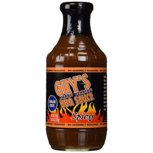 Guy's Award Winning Sugar Free BBQ Sauce 18 oz (Spicy)