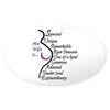CafePress Surrogate's Husband Oval Car Bumper Sticker(10-Pack)